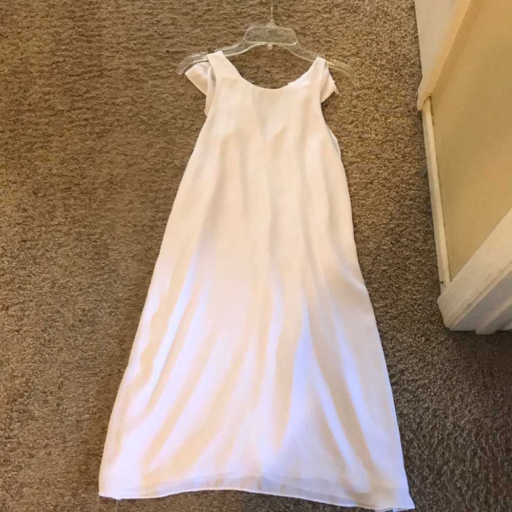 2 white dresses